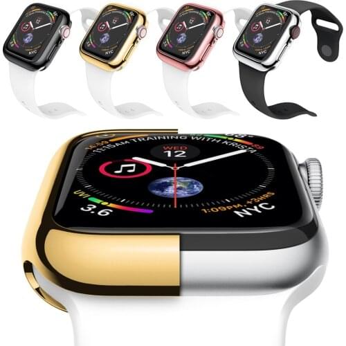 Soft TPU Watch Case For iWatch Screen Protector Cover Case Shell Fashion Watch Accessories For Apple iWatch Series 6/5/4 40/44MM