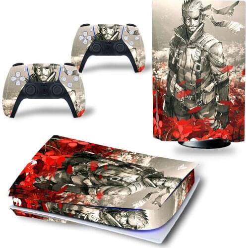 New Ghost PS5 Standard Disc Edition Skin Sticker Decal Cover for PlayStation 5 Console & Controller PS5 Skin Sticker Vinyl