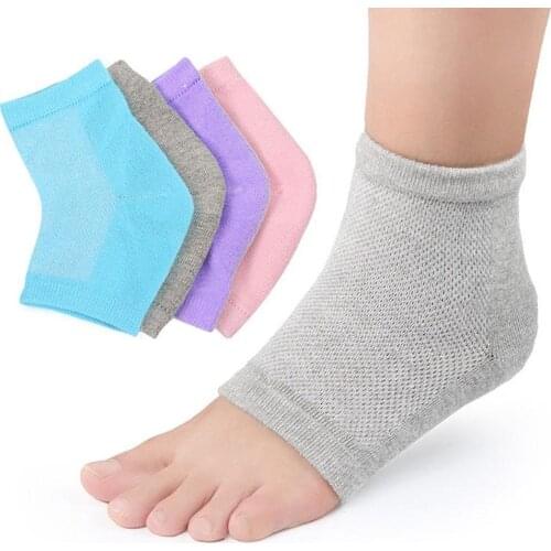 Ankle Sock Silicone Heel Protection Sock Moisture Cracked Heel Socks Sleeve Moisturizing Heel Pain Cushion 2020 New
