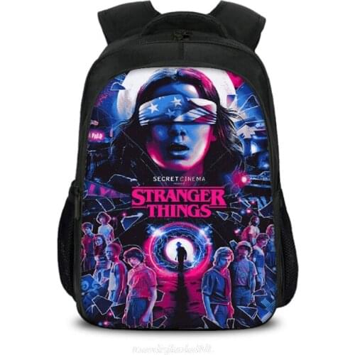 3Stranger Things School Bags Boys Girls Mandalorian School Bagpack Children Boys Preppy Bookbag Kids Mochila