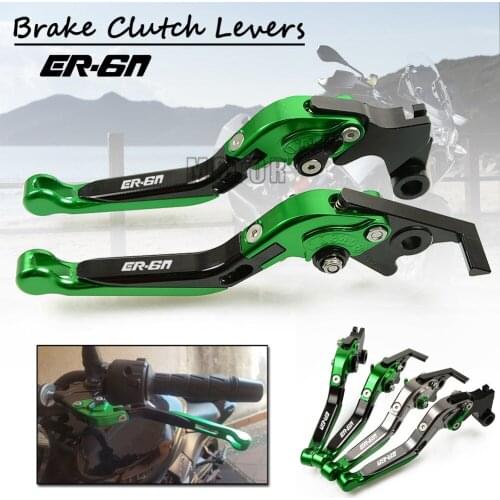 Motor Foldable Brake Clutch Levers For Kawasaki NINJA 650R ER6F ER6N CNC Motorcycle Adjustable Folding Extendable 650 R ER 6F 6N