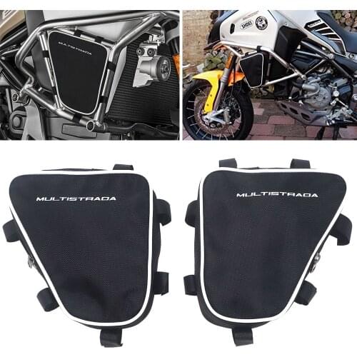 Waterproof Repair Tool Placement Bag Frame Crash Bar Package Toolbox Bags Motorcycle For DUCATI Multistrada 1200