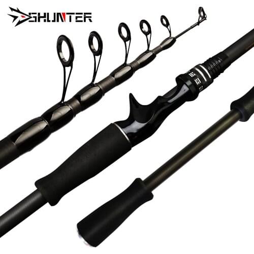 New Lure Fishing Rod 1.65M 1.8M 2.1M 2.4M 2.7M Carbon Rod Portable Telescopic Bait Fishing rod fishing tackle fishing rod
