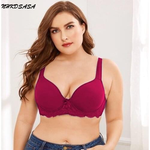 Womens Everyday Bra Sexy Full Figure No-Bounce Under Wire Comfort Top Wide Straps Exquisite Luxury Push Up Bralette Lingerie