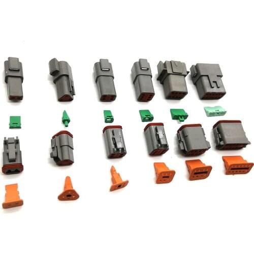 1 sets 6 models in Bag Deutsch DT06/DT04 2/3/4/6/8/12 Pin Engine Gearbox waterproof electrical connector for car bus motor truck