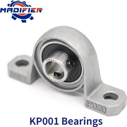 12mm KP001 kirksite bearing insert shaft support spherical roller zinc alloy pillow block housing 1pcs