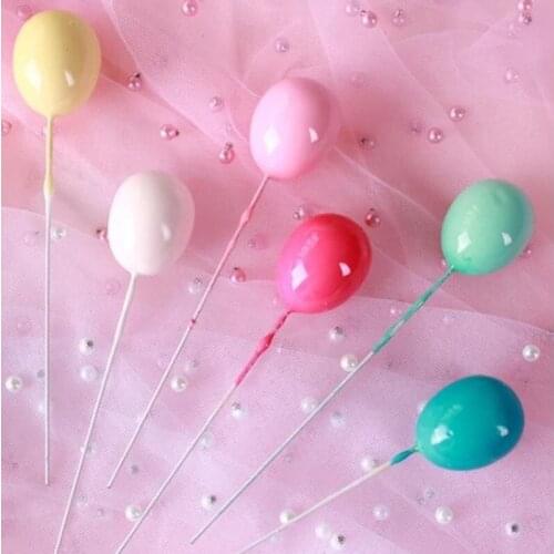 1Pc Colorful Rainbow Cake Topper Birthday Wedding Cake Balloon Party Baking Decoration Supplies