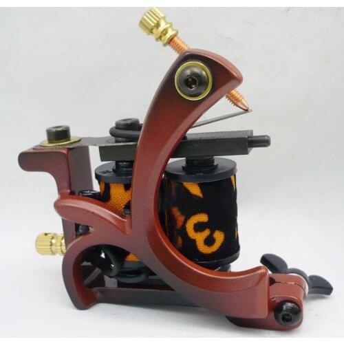 10Pcs/lot Pro Casting Iron Tattoo Machine 10 Wraps coil stainless steel Tattoos Body Art Gun Coil Machine LPC-ITM-7031-2B