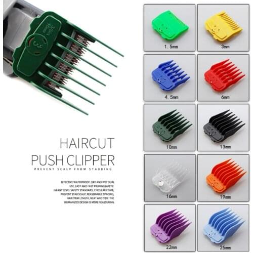 10 Pcs/set Electric Clippers Magnet Caliper Limit Comb Oil Head Clipper Combs 11UF