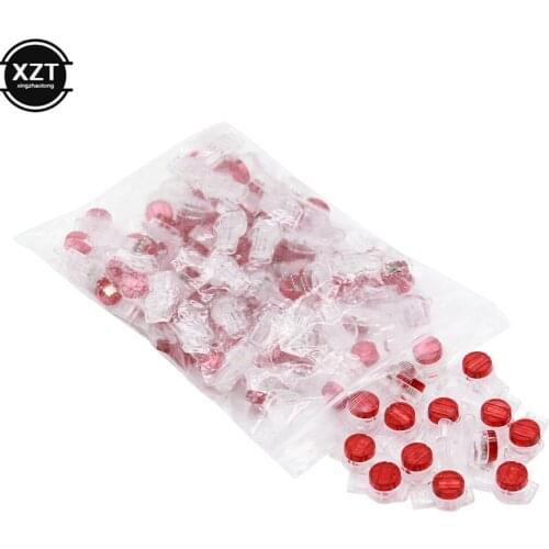 100pcs K3 Connector Crimp Connection Terminals 200*K1/K2 Rj45 Adapter Waterproof Wiring Ethernet Cable Telephone Cord Terminals