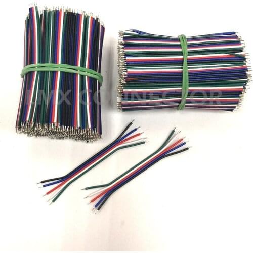 1000PCS UL1007 28AWG 5 Pin PVC Extension Cable Wire 50MM Parallel Wire Tin Plated