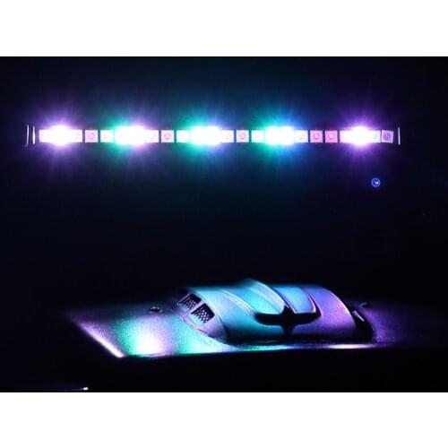 20 Modes Flashing Rc Car Upgrade To Light Bar Led Bulbs Roof Lamp For 1/10 Rc Crawler Traxxas Trx4 Axial Scx10 90046 D90