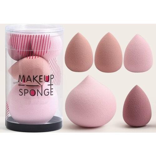 5Pcs Cosmetic Puff Makeup Sponge Set Blender Makeup Tools Beauty Face Foundation Blending for Liquid Cream and Powder New