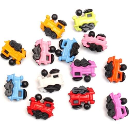 50pcs 21x19mm Acrylic Train Sewing Buttons For Cloth Flatback Cabochon Scrapbooking Crafts Knopf Bouton Decor Diy Accessories