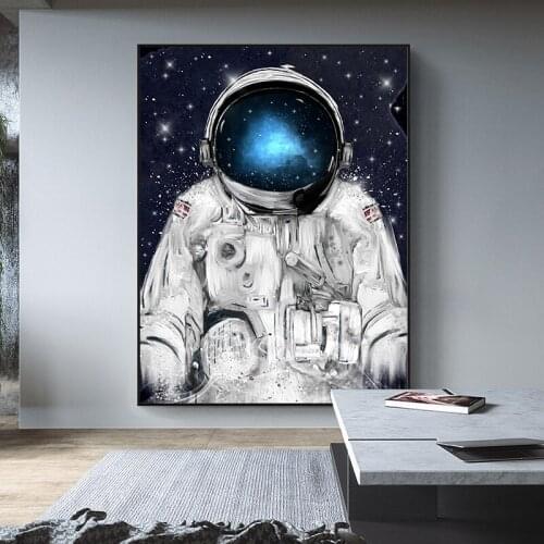 Abstract Canvas Painting Decoration Poster and Print for Living Room Bedroom Astronauts Pictures Wall Art Nordic Home Decor