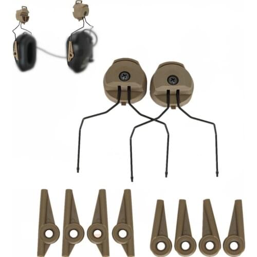 Tactical Headset Walkers Electronic Earmuffs Anti-noise Hunting Shooting Headset Accessories Helmet Bracket ARC Rail Adapter