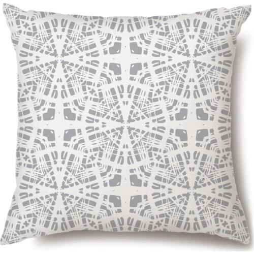 Artinlive New Gray Cotton Linen Office Simple Pillowcases Hemp Pillowcase Plain Car Sofa Cushion Cover Fashion Decorate