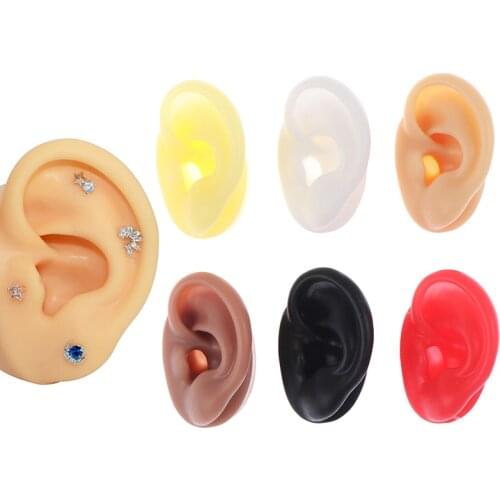 1 Piece New Silicone Ear Model Professional Practice Tattoo Piercing Tools accessories Earring Ear Stud Display Tools