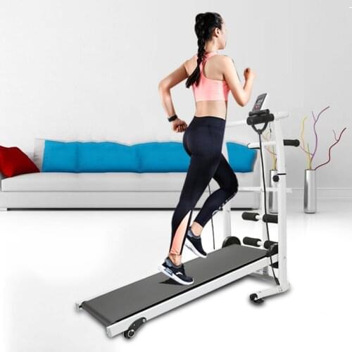 Home Foldable Treadmill Running Machine Shock Absorbing Treadmill Exercise Fitness Equipments Wriggled Machine Supine Board HWC