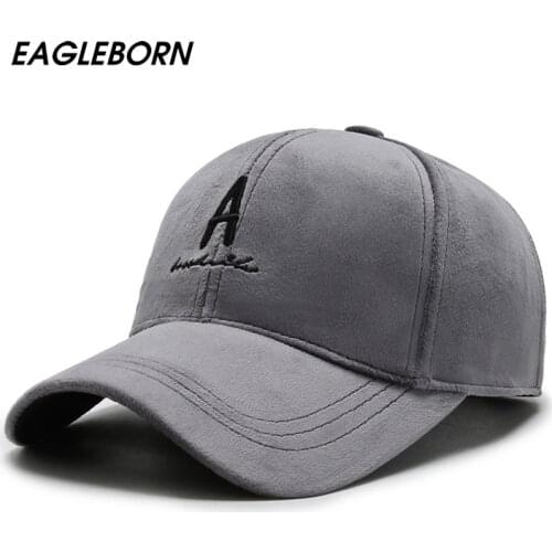 EAGLEBORN Personality Trend Baseball Cap A Letter Embroidered Women Baseball Cap Fashion Men Hat Autumn Winter Hat Women