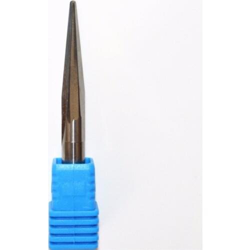 6mm*8degree*R1.0*60L,Freeshipping CNC solid carbide End Mill,woodworking router bit,taper ball nose milling cutter,relief tool