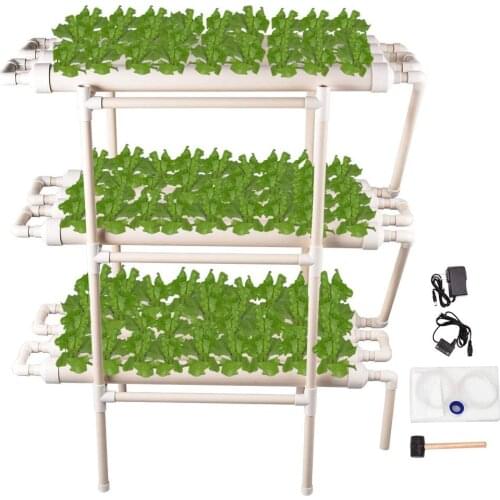 Hydroponic Grow Kit 108 Plant Locations 3-layer Hydroponic Planting Equipment Water Culture Garden Vegetable Tool Planting Kit