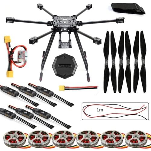 JMT ZD850 Frame Kit with Landing Gear +Hub 350KV Brushless Motor 40A ESC 1555 Propellers For RC DIY FPV Aircraft Hexacopter