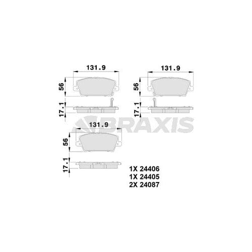 FRONT BRAKE BALATASI HONDA CIVIC HATCBACK 2006 HONDA CIVIC SEDAN 2012