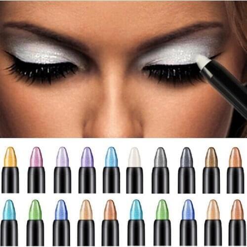 16 Colors Pearlescent Eyeshadow Pencil Shiny Lip Pencil Long Lasting Waterproof Gel Pen Sexy Charming Lady Eye Makeup Cosmetics