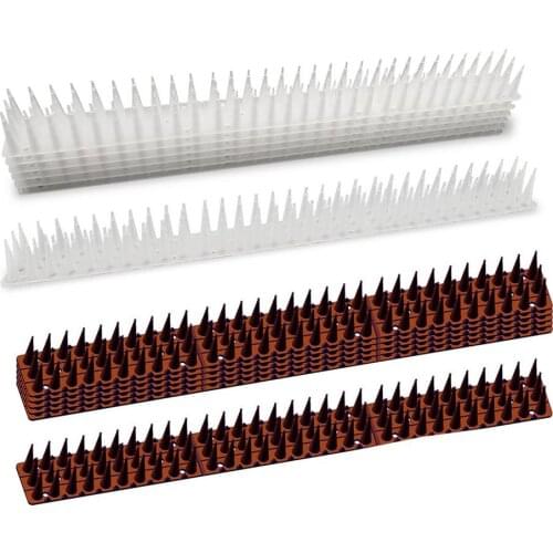 Plastic Bird and Pigeon Spikes Anti Bird Anti Pigeon Cat Spike Scare Birds Pest Control Bird Repellent Garden Supply 10pcs/pack
