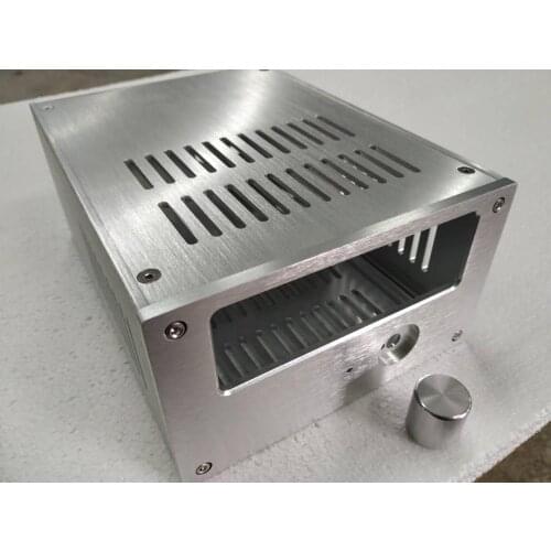 BRZHIFI silver aluminum case for tube preamplifier