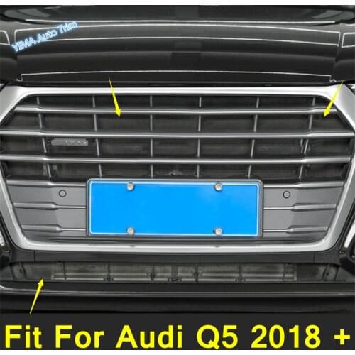Lapetus Auto Styling Front Grille Insert Net Insect Screening Protection Mesh Cover Trim Fit For Audi Q5 2018 2019 2020