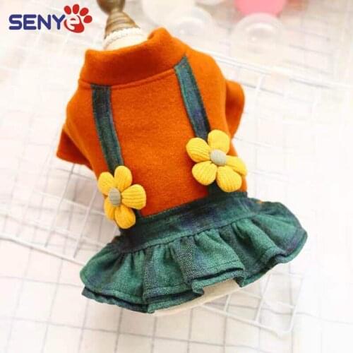 Pet High Quality Autumn And Winter Warm Cute Fashion Skin-friendly Comfortable Skirt For Cats And Dogs Pet Supplies