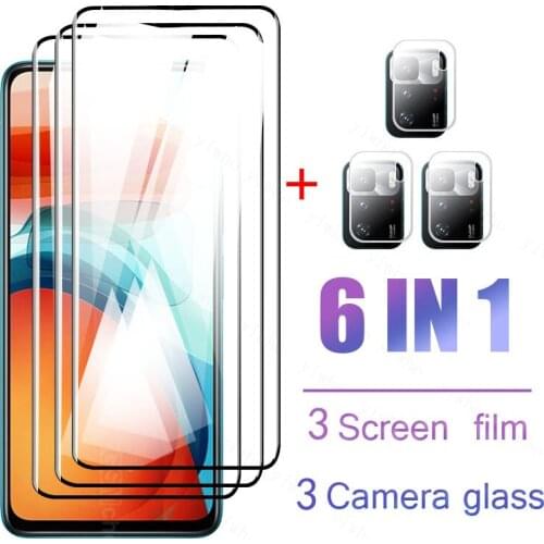 Full Cover Tempered Glass For Xiaomi Poco X3 Pro Screen Protector For Xiaomi Poco M3 Pro Camera Glass For Xiaomi Poco F3 GT Glas