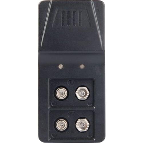 USB 9V 6F22 Battery Charger 2 Slot for 9V Rechargeable Li-lon and Ni-MH battery