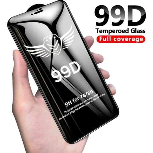 99D protective glass for iPhone 6 6S 7 8 plus X XR XS 12 mini 11 pro MAX glass on iphone 7 6 11 X 12 screen protector protection