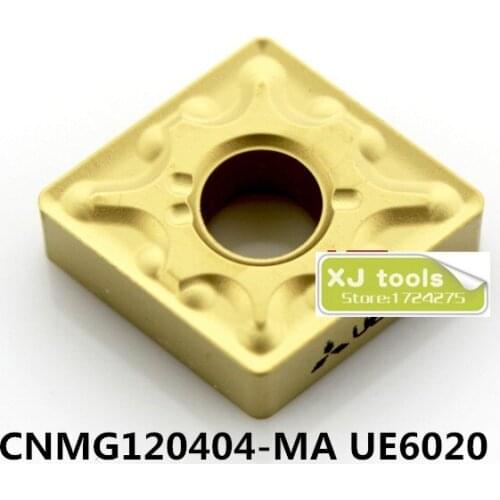 10pcs CNMG120404-MA UE6020/CNMG120408-MA UE6020 carbide inserts for MCLNR/MCKNR/MCMNN,Turning Blades,Cutting Tips for Steel