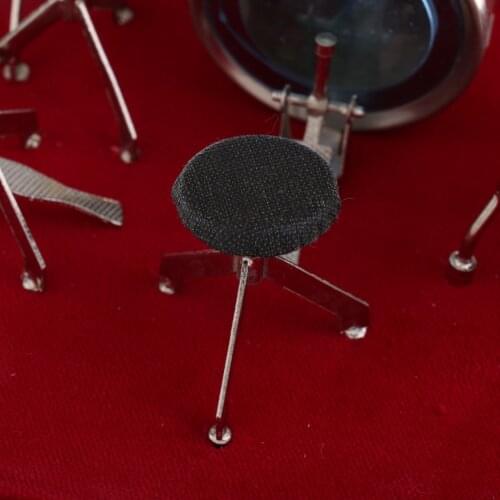 14*10*10cm Miniature Copper Drum Set Music Model Dollhouse Display Ornament