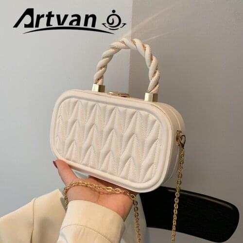 2021 Lingge Small Cross Body Bags For Women PU Leather Crosbody Bags Chain Square Summer Bag Ladies Handabg Pochette Femme ZY11