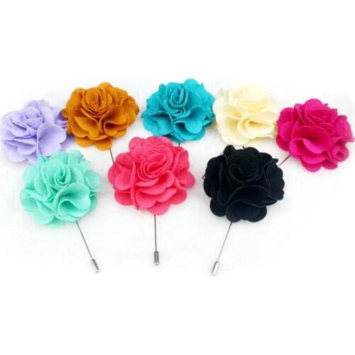 8pcs mix color set Flower Lapel Pin in gift box, wedding stick Pin,Friend Gift,for Men and Women, Jacket Pin, Scarf Hat Pin