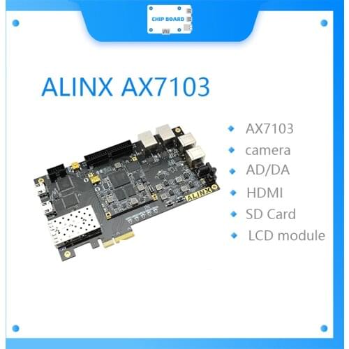 ALINX AX7103: Artix-7 XC7A100T (FPGA Development Board + USB Downloader)