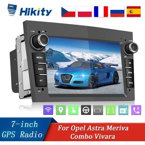 Hikity Android 8.1 2 din Car Radio GPS Android Multimedia Player 7" Wifi Audio Navigation For Opel Astra Vectra Antara Zafira