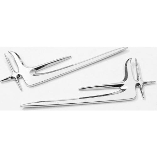 2pcs Car Lengthened Standard Trim Stickers Decor Accessories For Mercedes Benz E C Class W205 W213 2016-2019