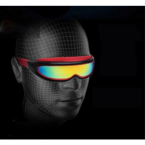 One-Piece Swimming Goggles Mirror-Coated Anti-fog with Hard Case, Adults Snorkelling Mask Diving Glasses