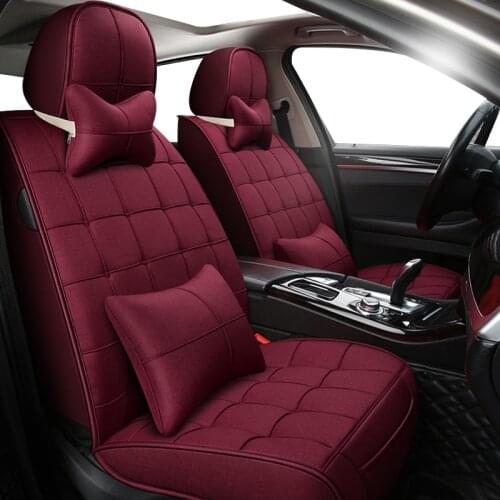 FeKoFeKo Universal Flax Car Seat covers Set for lexus nx nissan x trail t30 ford ranger fj cruiser accessories lada car styling