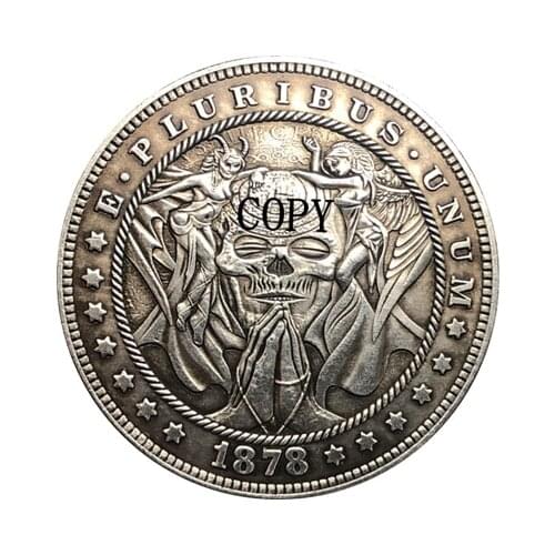 Hobo Nickel 1878-CC USA Morgan Dollar COIN COPY Type 155