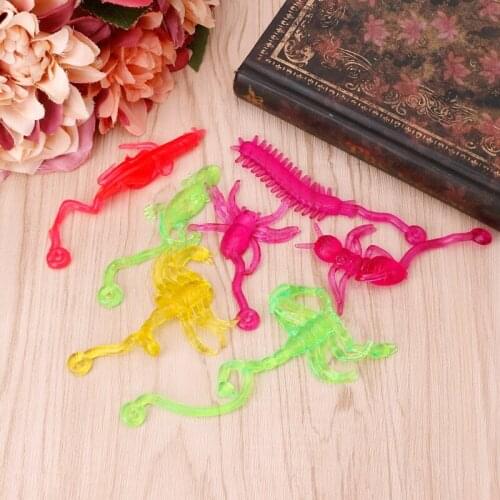 Sticky Wacky Insect Classic Funny Kids Toy Wall Climbing Animal Doll Party Favor