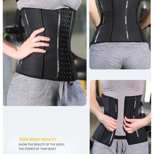 Latex Waist Trainer Corset Belly Slim Belt Body Shaper Corset Modeling Strap Bustier Steel Bones Underbust Slimming Corselet