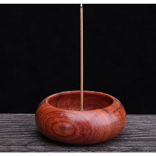 Incense Sticks Censer Burma Pear Rosewood Incenso Burner With Wooden Stand Desk Encens