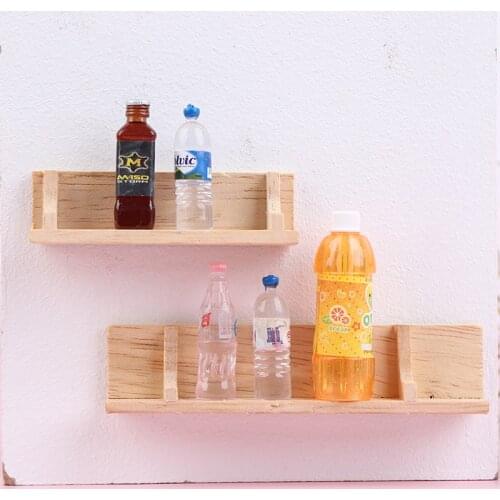 New Hot!1:12 Dollhouse Miniature Wood Wall Mount Shelf Storage Furniture Accessories